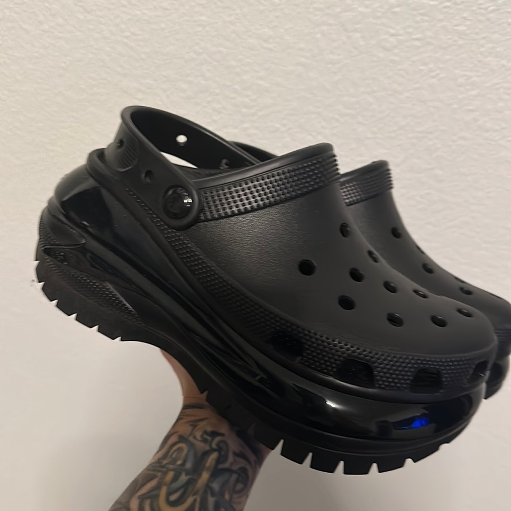 Woman’s black Mega Crush Crocs